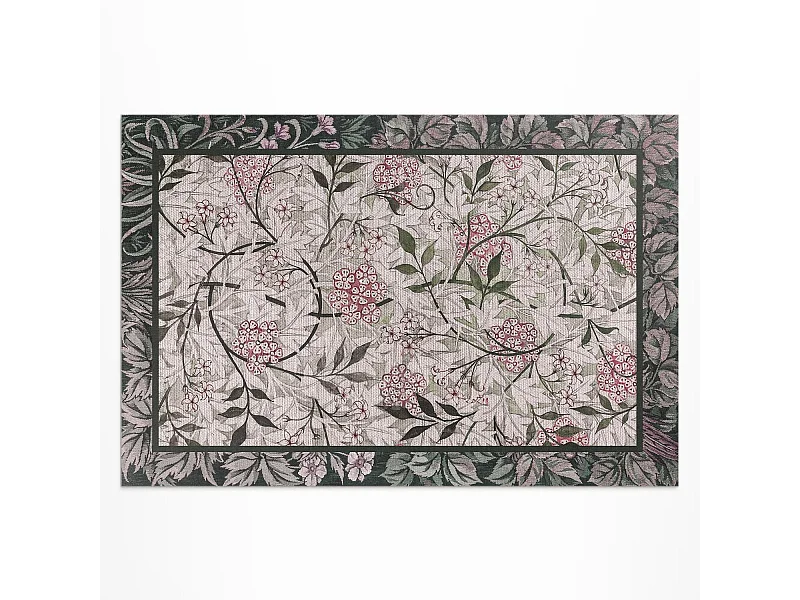 Tapis vinyle pour l'extérieur, Moquette d'extérieur Croquis de jasmin - 60x90 cm