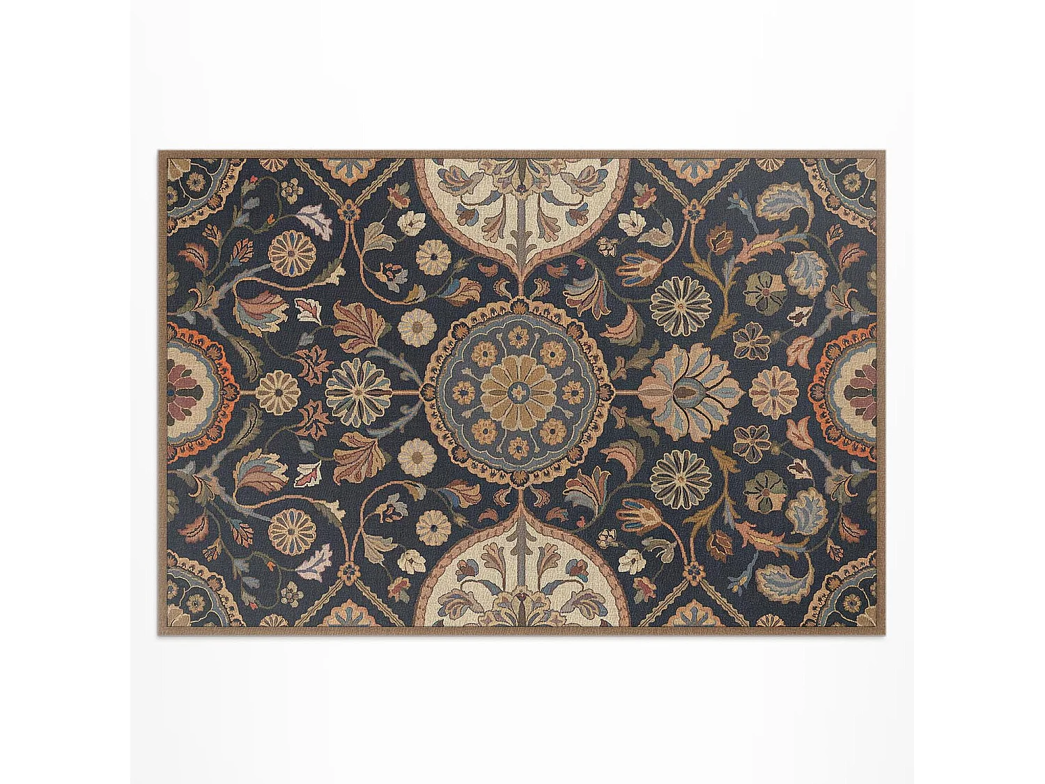 Tapis vinyle pour l'extérieur, Moquette d'extérieur Fleurs et ornements - 150x225 cm
