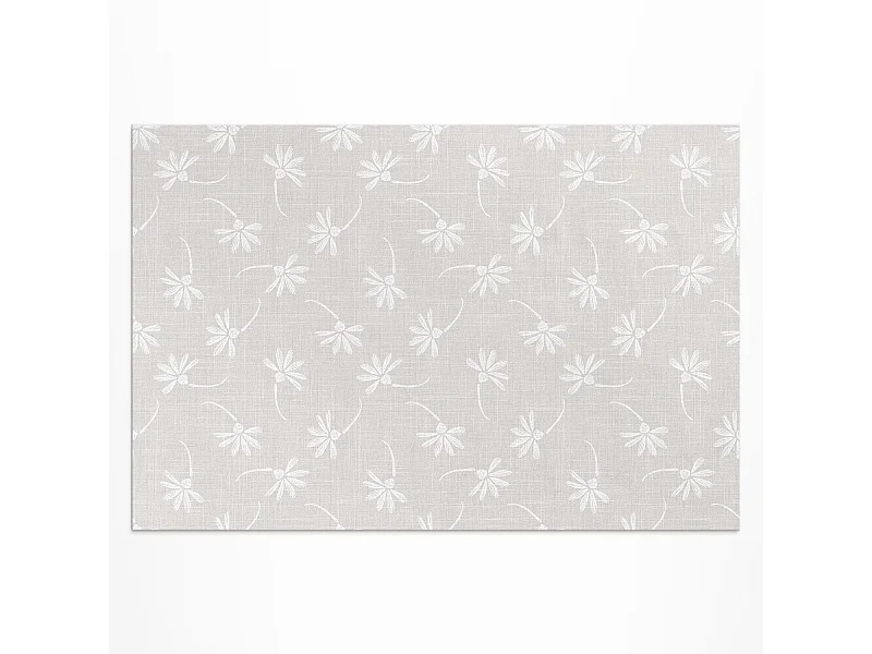 Tapis vinyle pour l'extérieur, Moquette d'extérieur Fleurs délicates - 60x90 cm