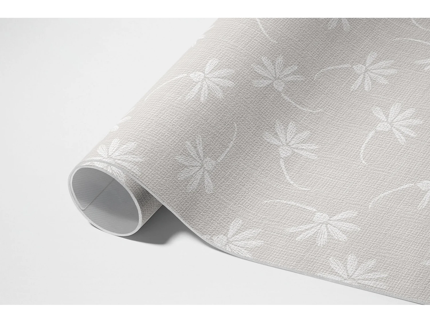 Vinylteppich für den Außenbereich, Außenteppich Zarte Blumen - 60x90 cm