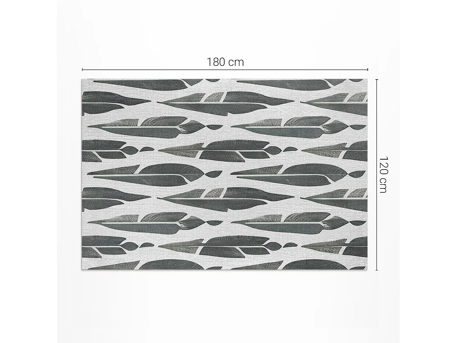 Tapis vinyle pour l'extérieur, Moquette d'extérieur Plumes peintes - 120x180 cm