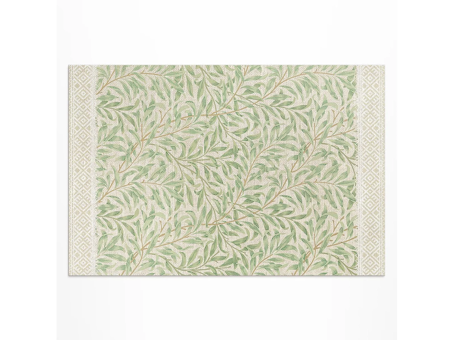 Vinylteppich für den Außenbereich, Außenteppich Blätter, Illustration - 140x210 cm