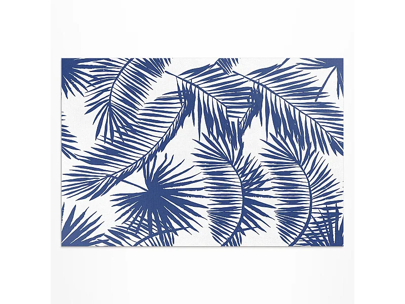 Tapis vinyle pour l'extérieur, Moquette d'extérieur Feuilles monochromes - 60x90 cm