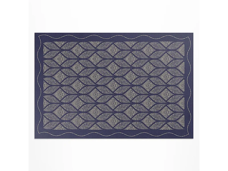 Vinylteppich für den Außenbereich, Außenteppich Geometrisches Gewebe - 140x210 cm