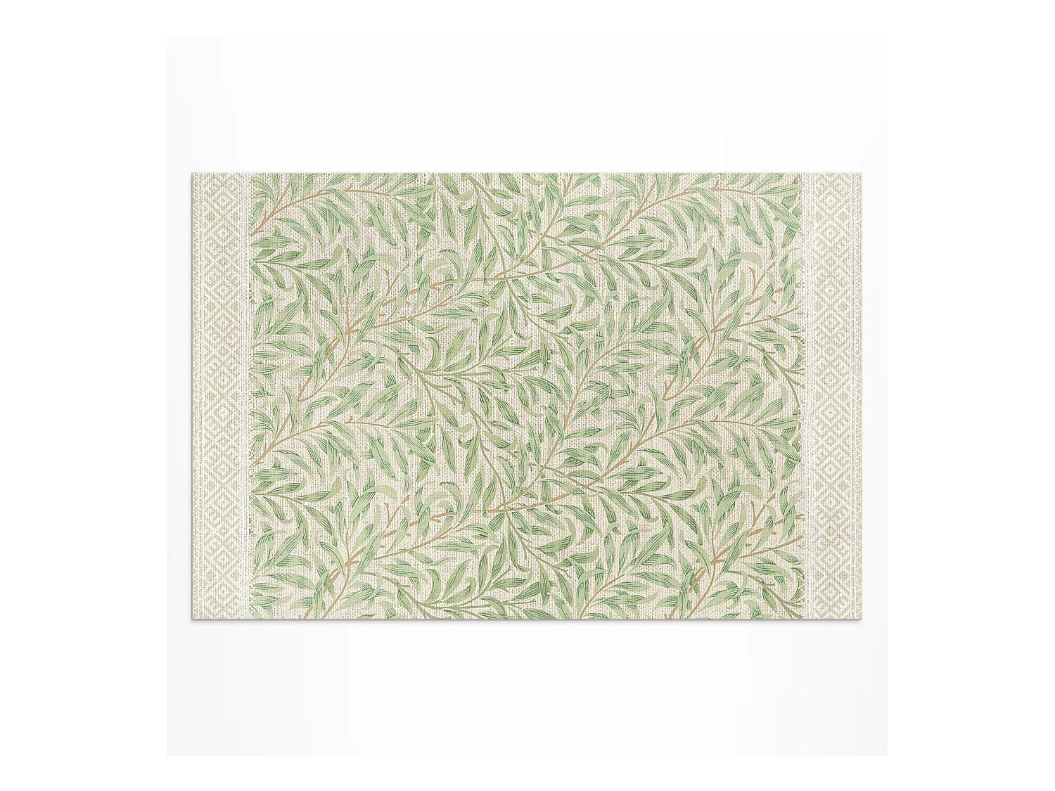Tapis vinyle pour l'extérieur, Moquette d'extérieur Feuilles, illustration - 100x150 cm