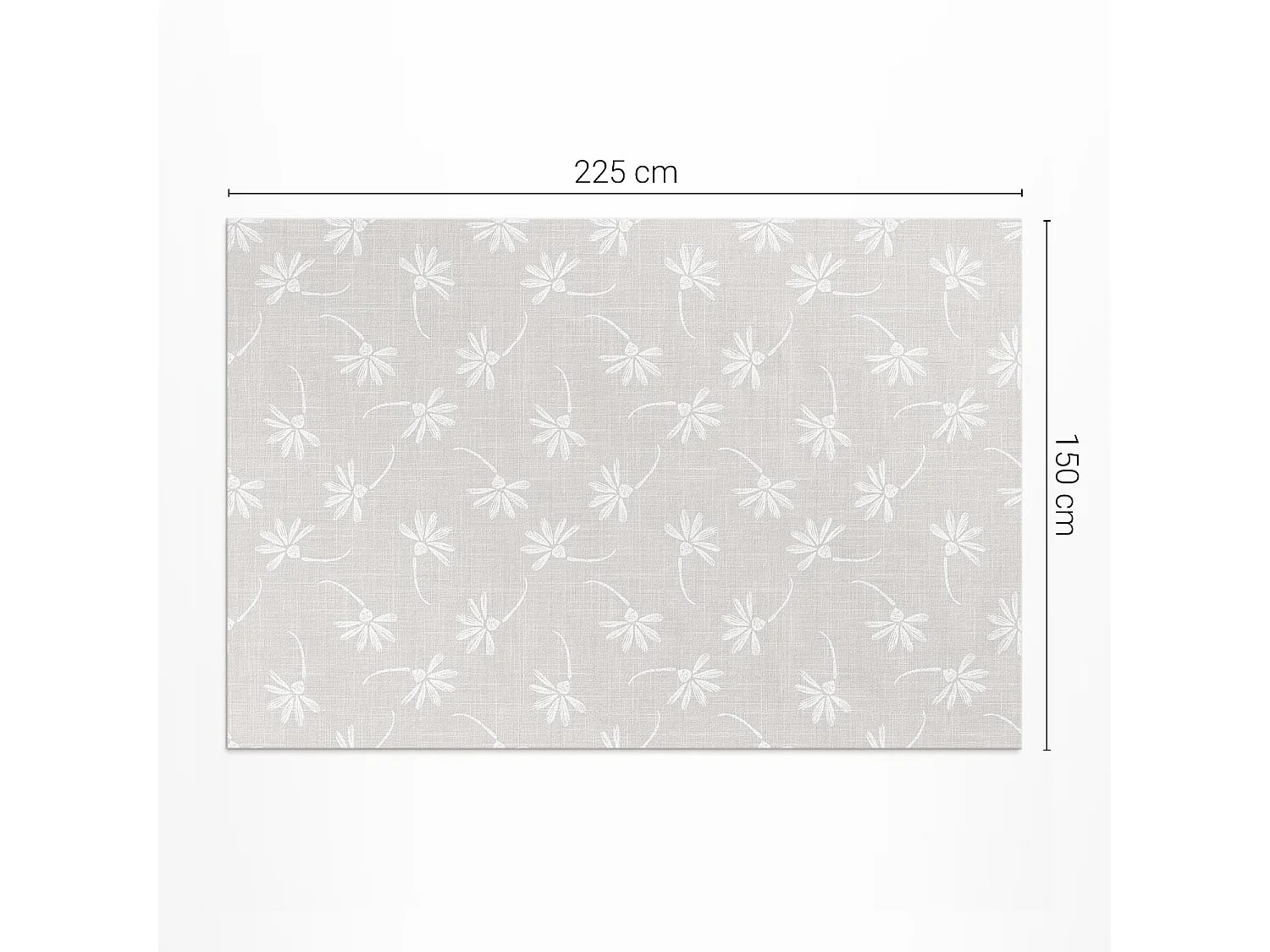 Tapis vinyle pour l'extérieur, Moquette d'extérieur Fleurs délicates - 150x225 cm