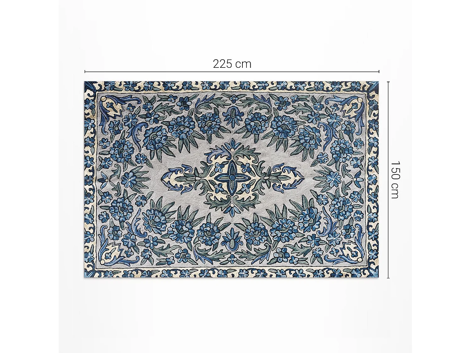 Vinylteppich für den Außenbereich, Außenteppich Besticktes Nepal-Muster - 150x225 cm