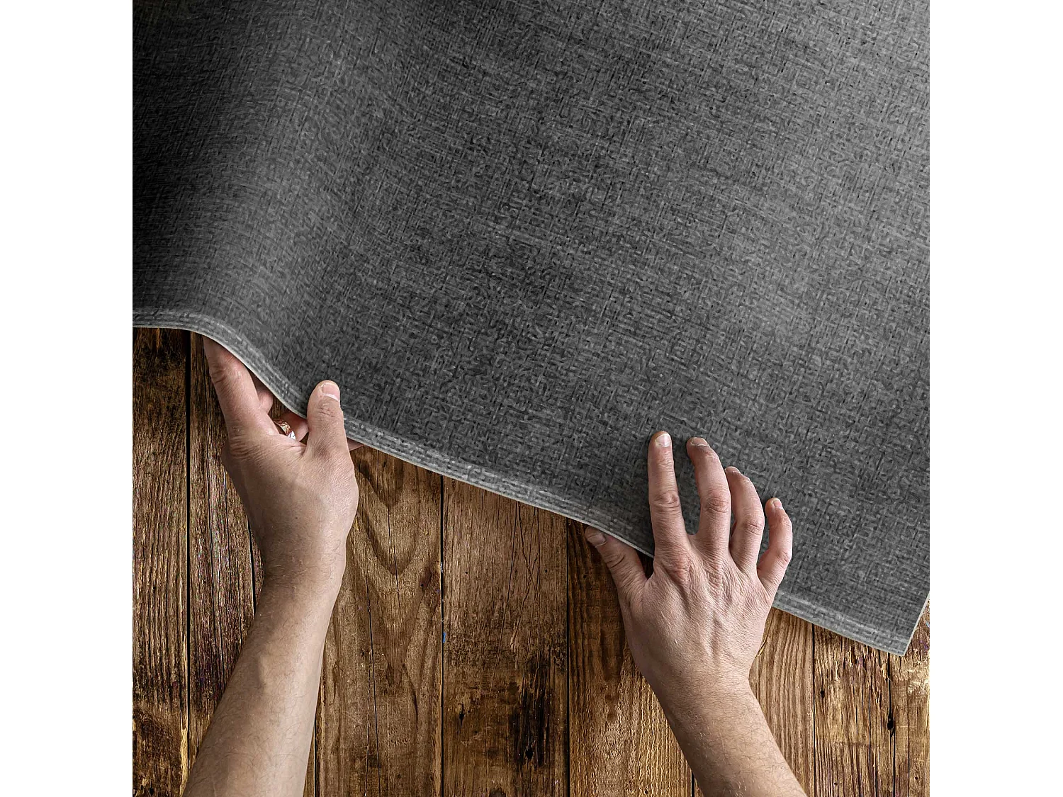 Tapis vinyle pour l'extérieur, Moquette d'extérieur Pierre sombre et élégante - 60x90 cm