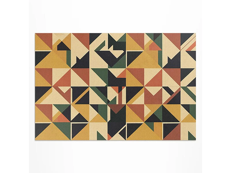 Vinylteppich für den Außenbereich, Außenteppich Pastell-Geometrie - 100x150 cm