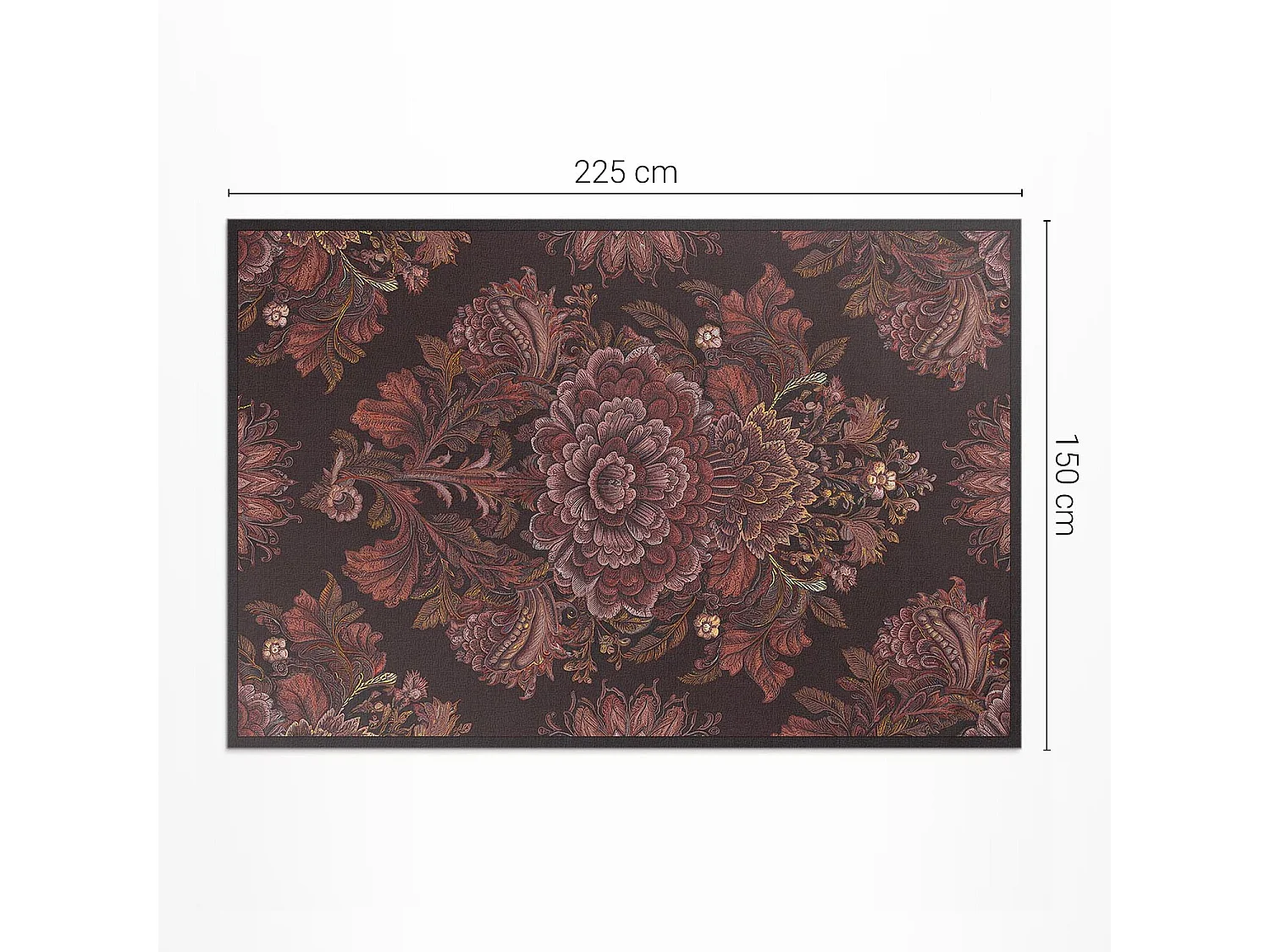 Tapis vinyle pour l'extérieur, Moquette d'extérieur Composition florale - 150x225 cm