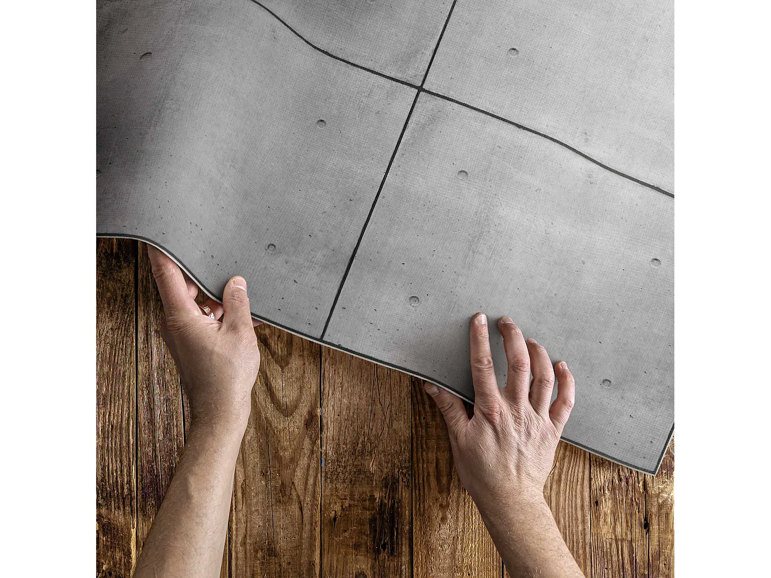 Vinylteppich für den Außenbereich, Außenteppich Raue Aufzeichnungen - 80x120 cm