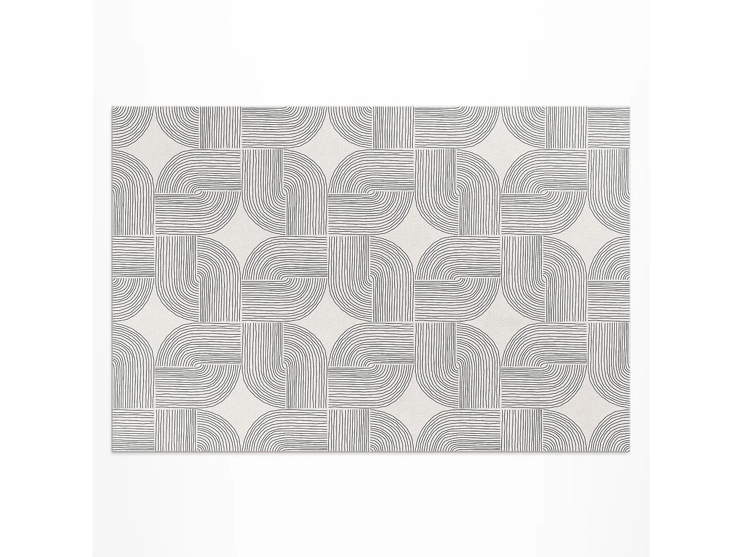 Tapis vinyle pour l'extérieur, Moquette d'extérieur Tresse linéaire - 140x210 cm