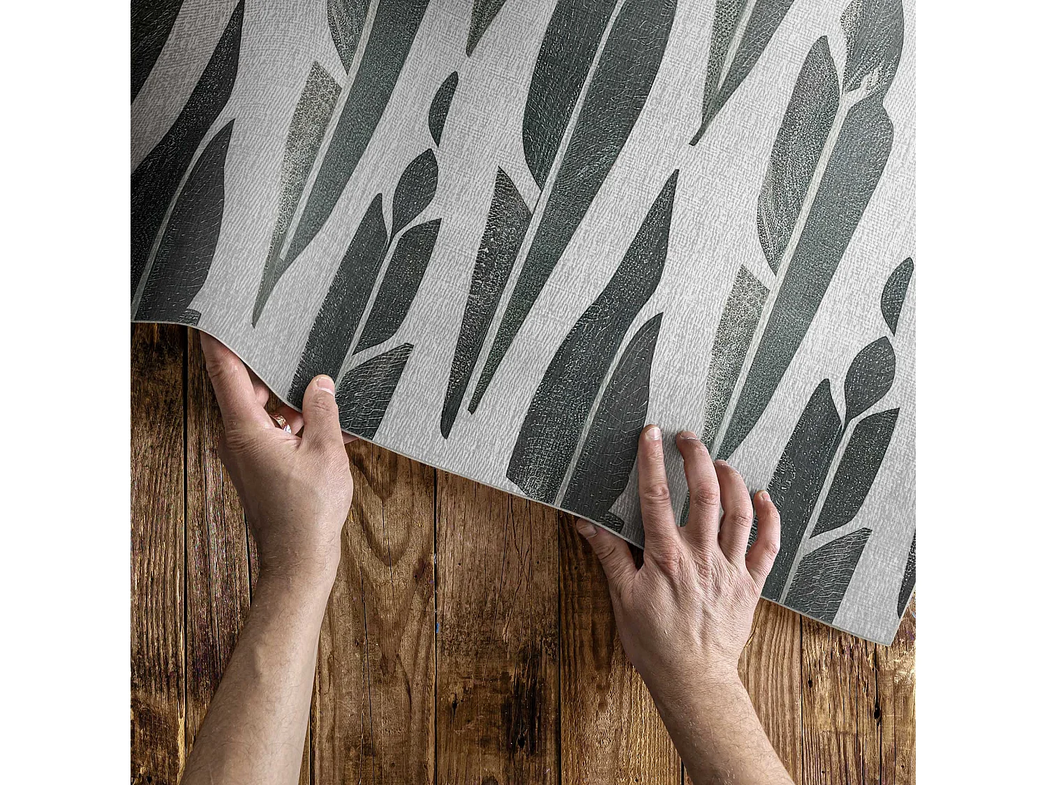 Tapis vinyle pour l'extérieur, Moquette d'extérieur Plumes peintes - 100x150 cm