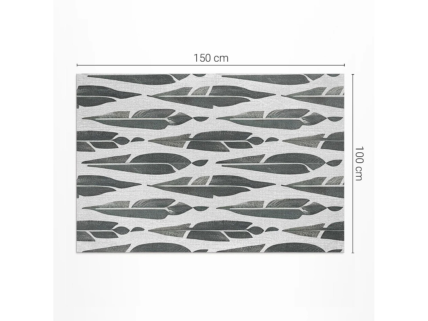 Tapis vinyle pour l'extérieur, Moquette d'extérieur Plumes peintes - 100x150 cm