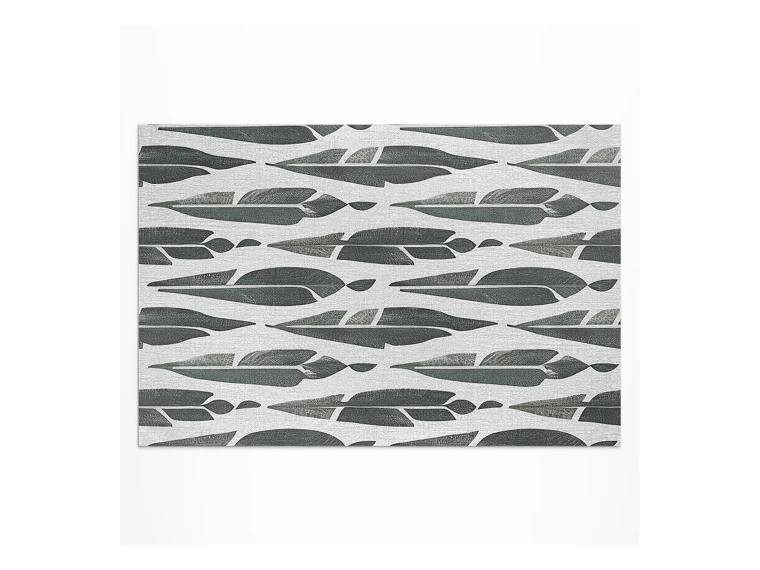 Tapis vinyle pour l'extérieur, Moquette d'extérieur Plumes peintes - 100x150 cm