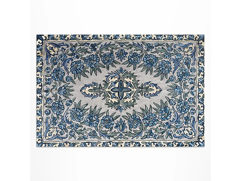 Tapis vinyle pour l'extérieur, Moquette d'extérieur Népal brodé - 60x90 cm