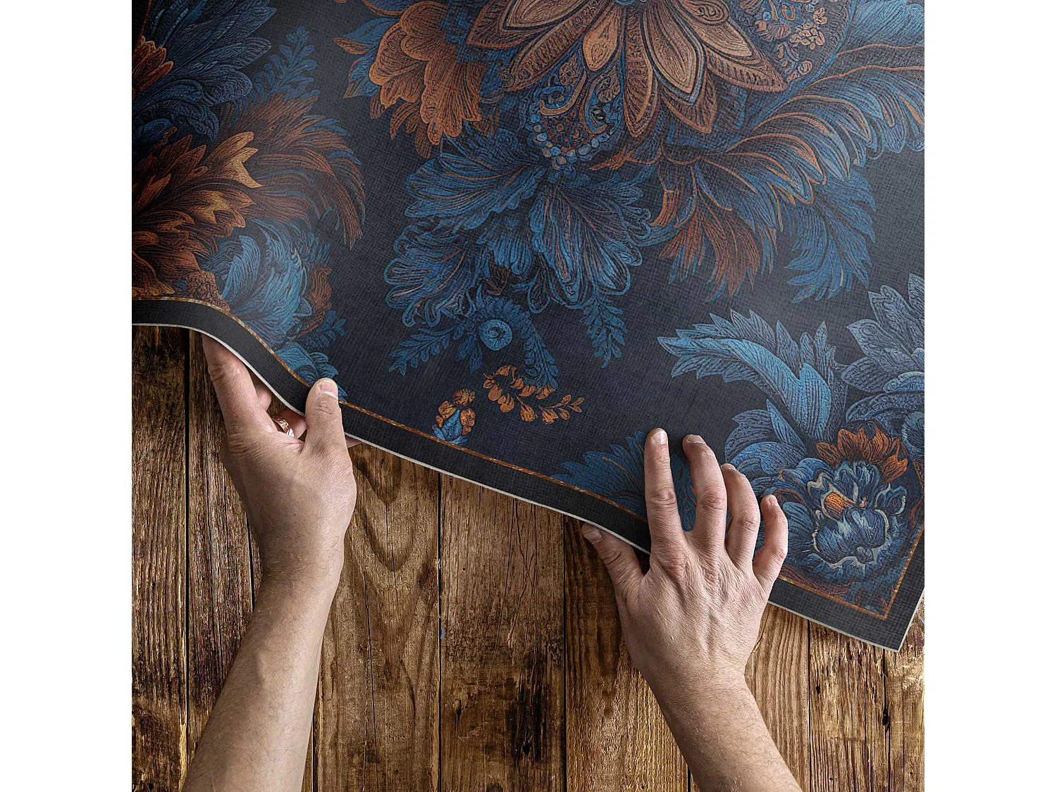 Vinylteppich für den Außenbereich, Außenteppich Blumenkomposition - 120x180 cm