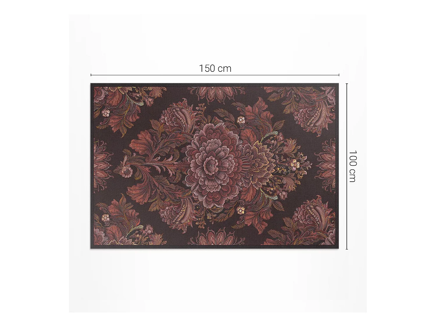 Tappeto in vinile per esterni, Moquette da esterno Composizione floreale - 100x150 cm