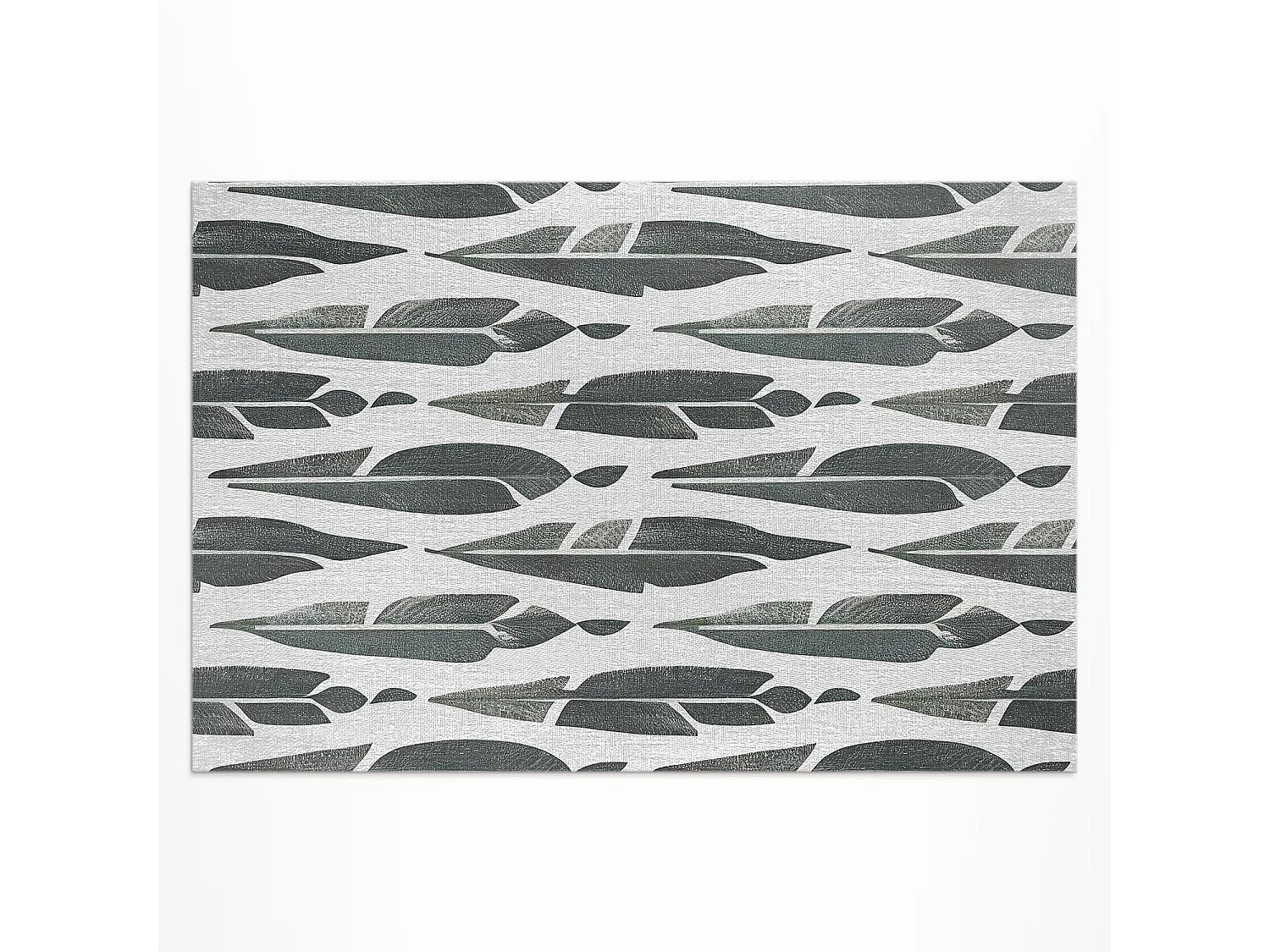 Tapis vinyle pour l'extérieur, Moquette d'extérieur Plumes peintes - 140x210 cm