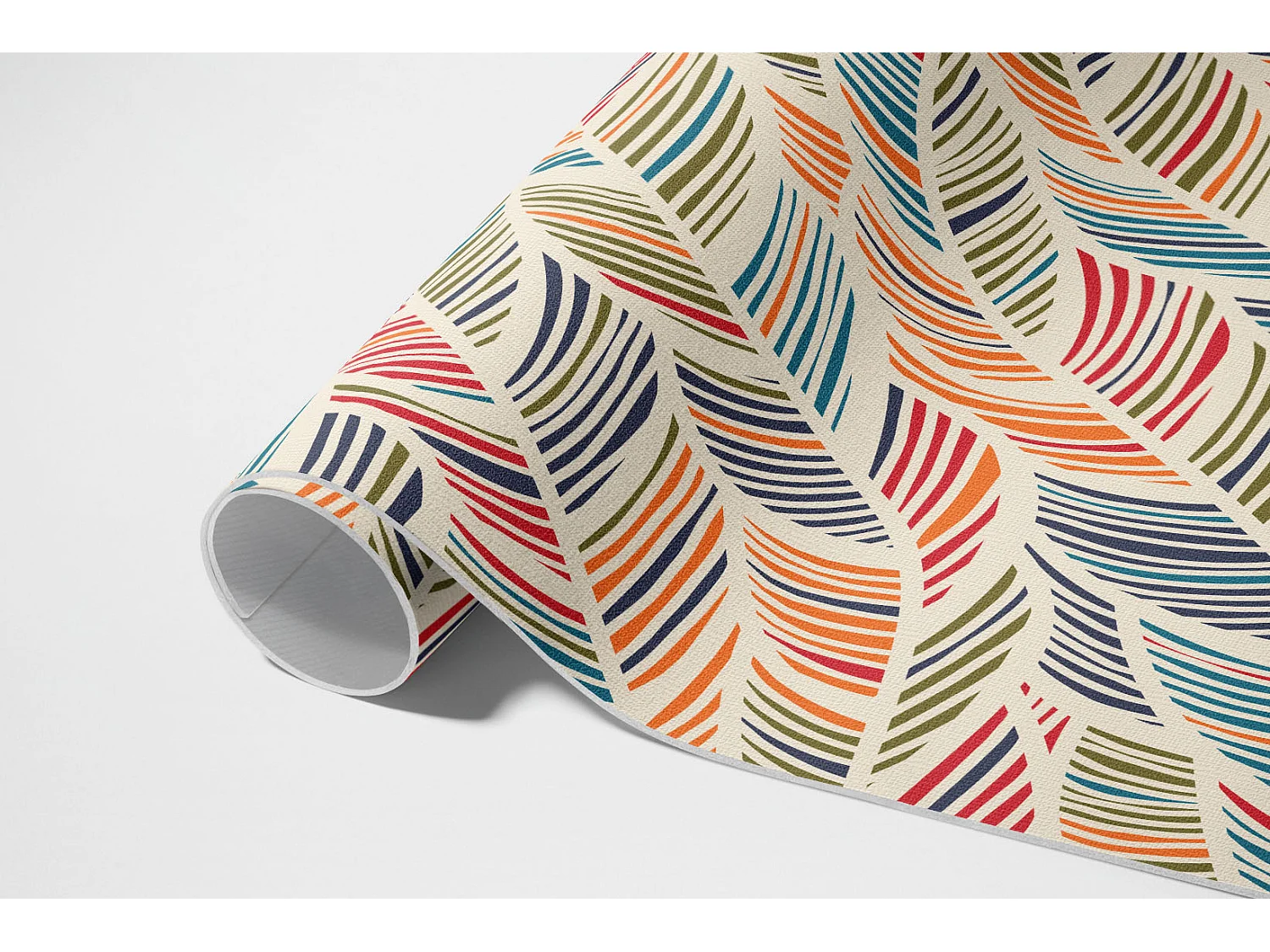 Tapis vinyle pour l'extérieur, Moquette d'extérieur Feuilles colorées - 140x210 cm