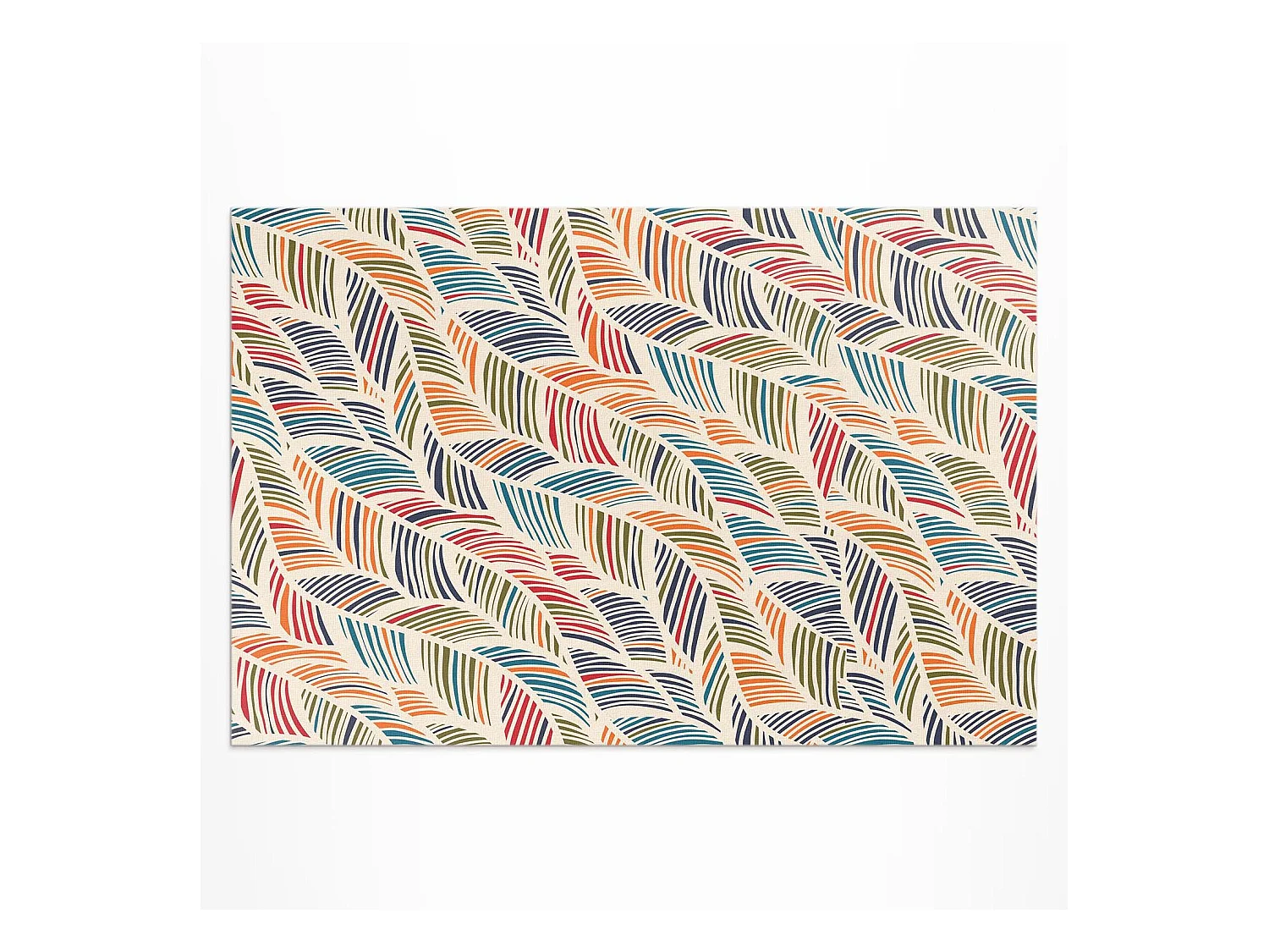 Tapis vinyle pour l'extérieur, Moquette d'extérieur Feuilles colorées - 140x210 cm