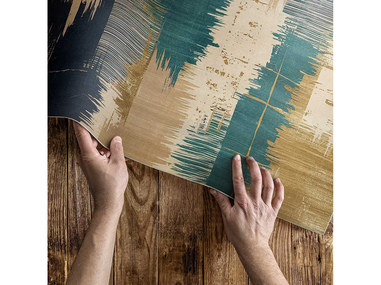 Vinylteppich für den Außenbereich, Außenteppich Abstrakte Flecken - 120x180 cm