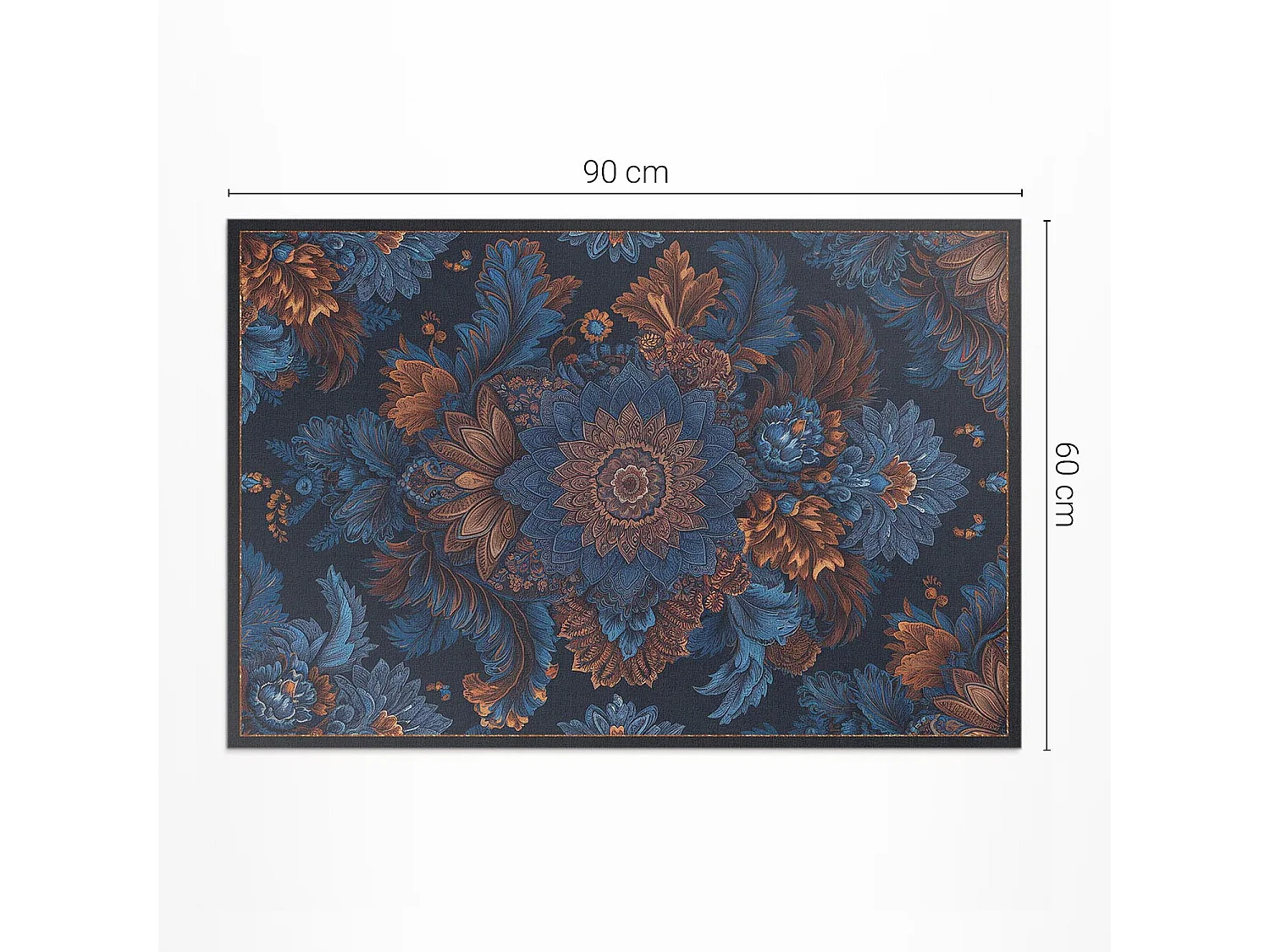 Tapis vinyle pour l'extérieur, Moquette d'extérieur Composition florale - 60x90 cm
