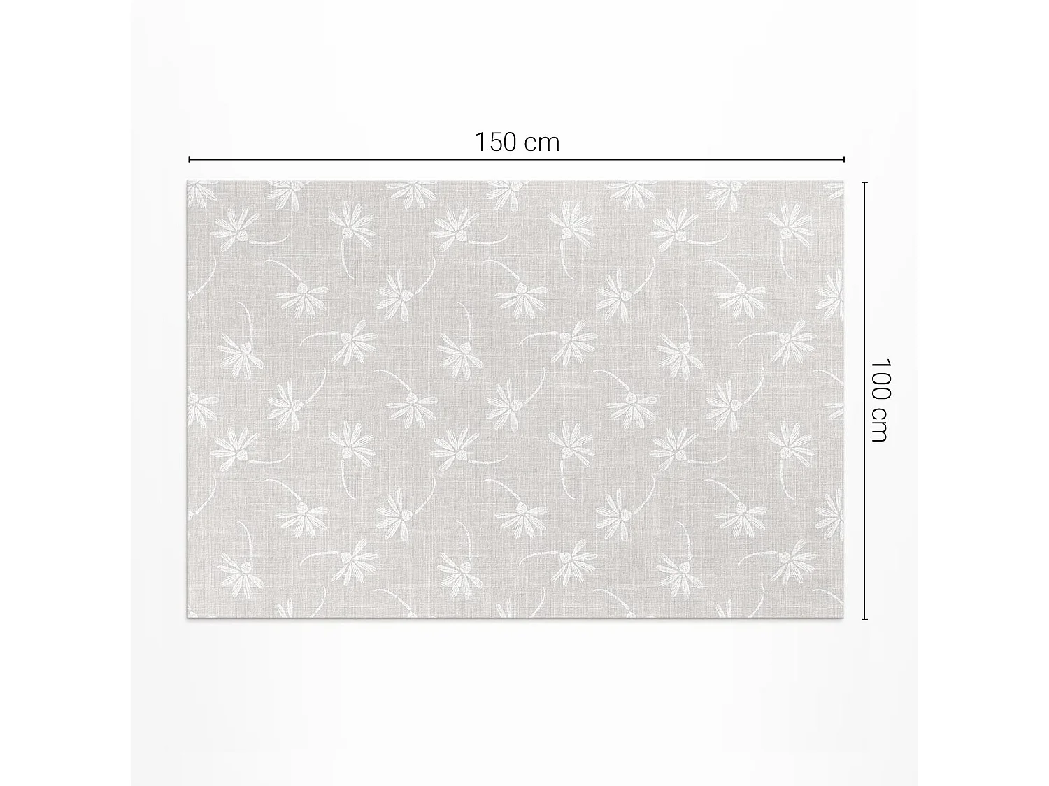 Vinylteppich für den Außenbereich, Außenteppich Zarte Blumen - 100x150 cm