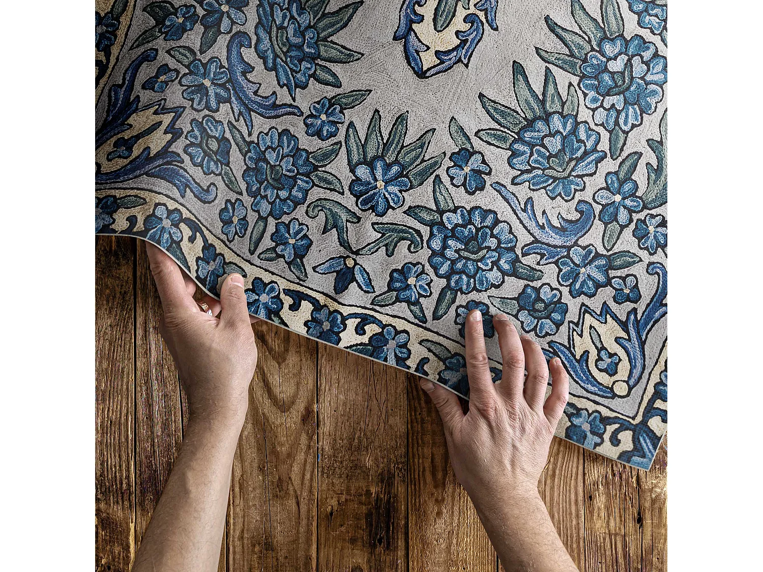 Vinylteppich für den Außenbereich, Außenteppich Besticktes Nepal-Muster - 120x180 cm