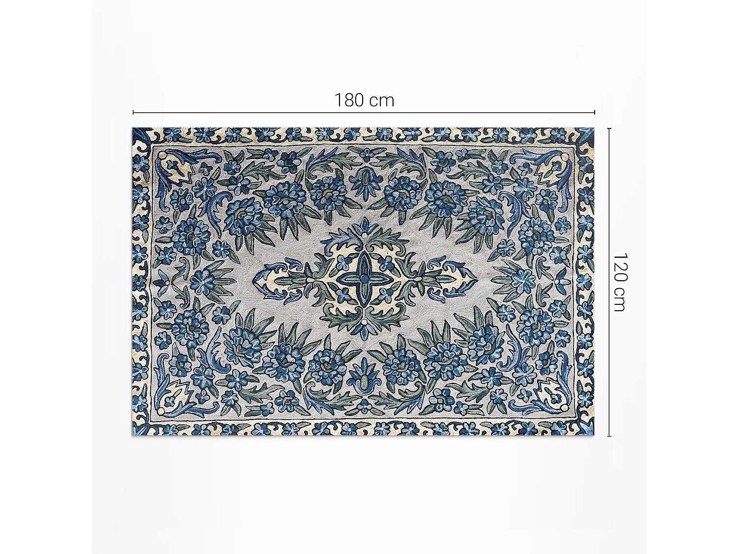 Vinylteppich für den Außenbereich, Außenteppich Besticktes Nepal-Muster - 120x180 cm