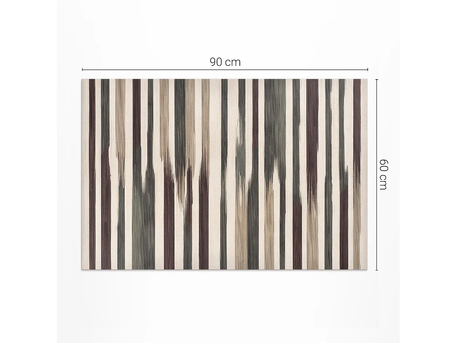 Vinylteppich für den Außenbereich, Außenteppich Pastellstreifen - 60x90 cm