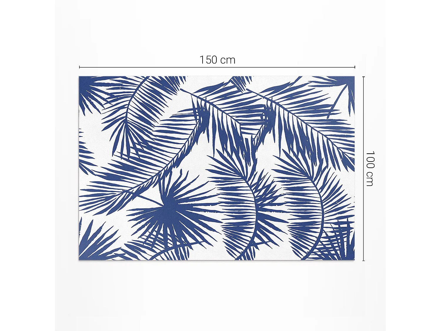 Tapis vinyle pour l'extérieur, Moquette d'extérieur Feuilles monochromes - 100x150 cm
