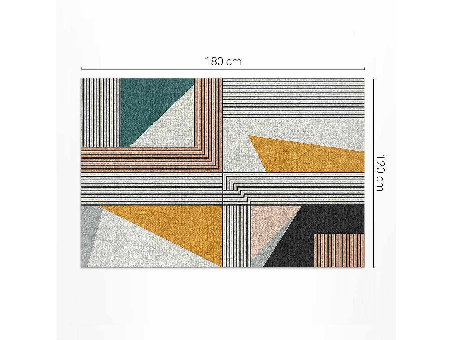 Tapis vinyle pour l'extérieur, Moquette d'extérieur Géométrie du Bauhaus - 120x180 cm