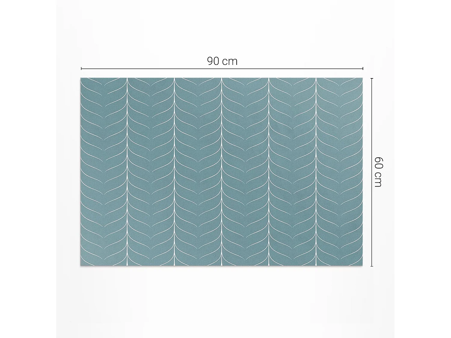 Vinylteppich für den Außenbereich, Außenteppich Fischgrätenmuster - 60x90 cm