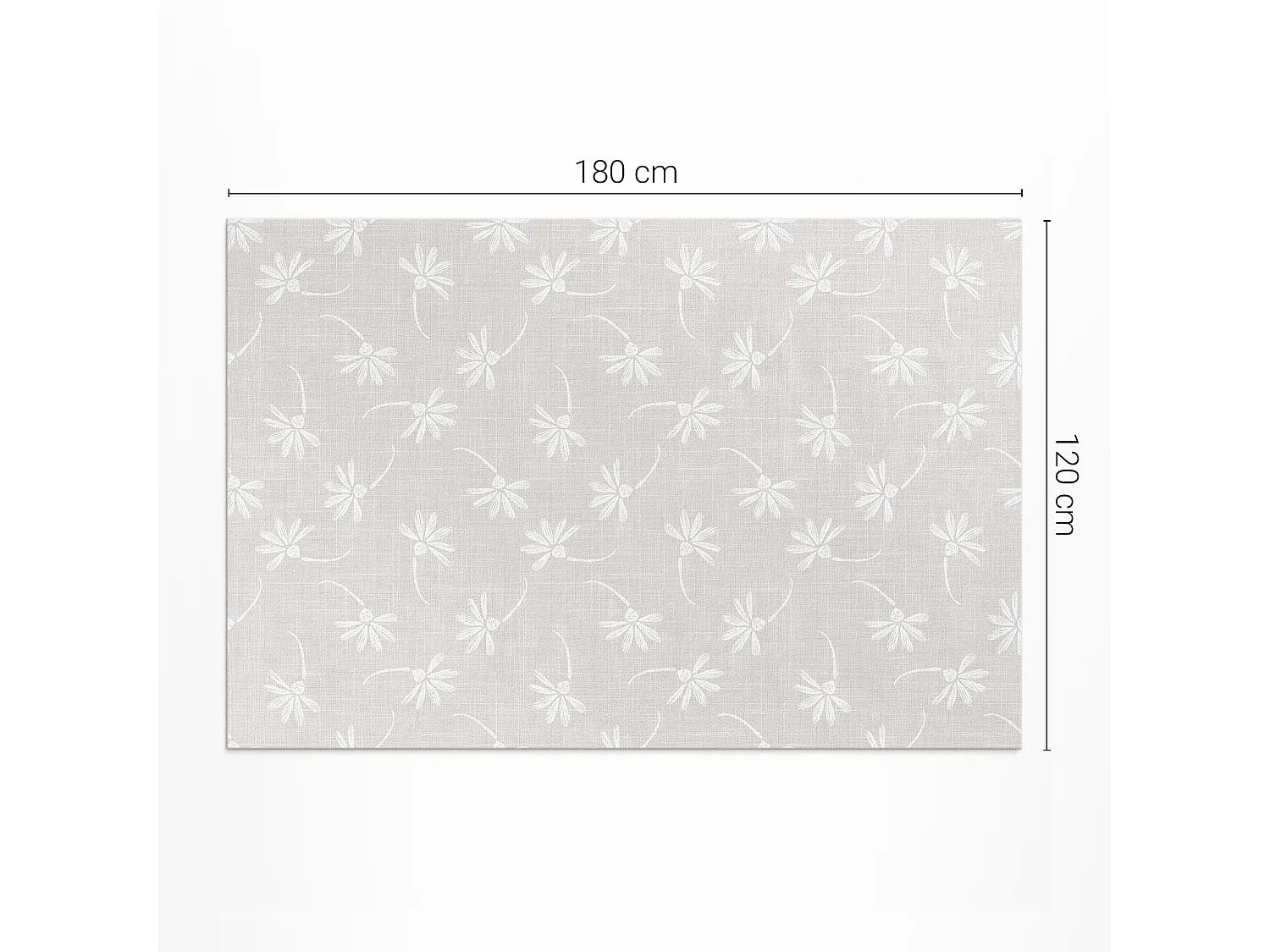 Vinylteppich für den Außenbereich, Außenteppich Zarte Blumen - 120x180 cm