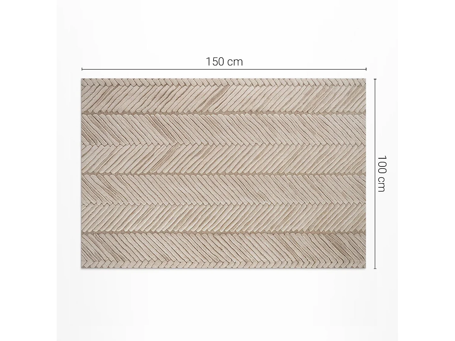 Tapis vinyle pour l'extérieur, Moquette d'extérieur Tresse indienne - 100x150 cm