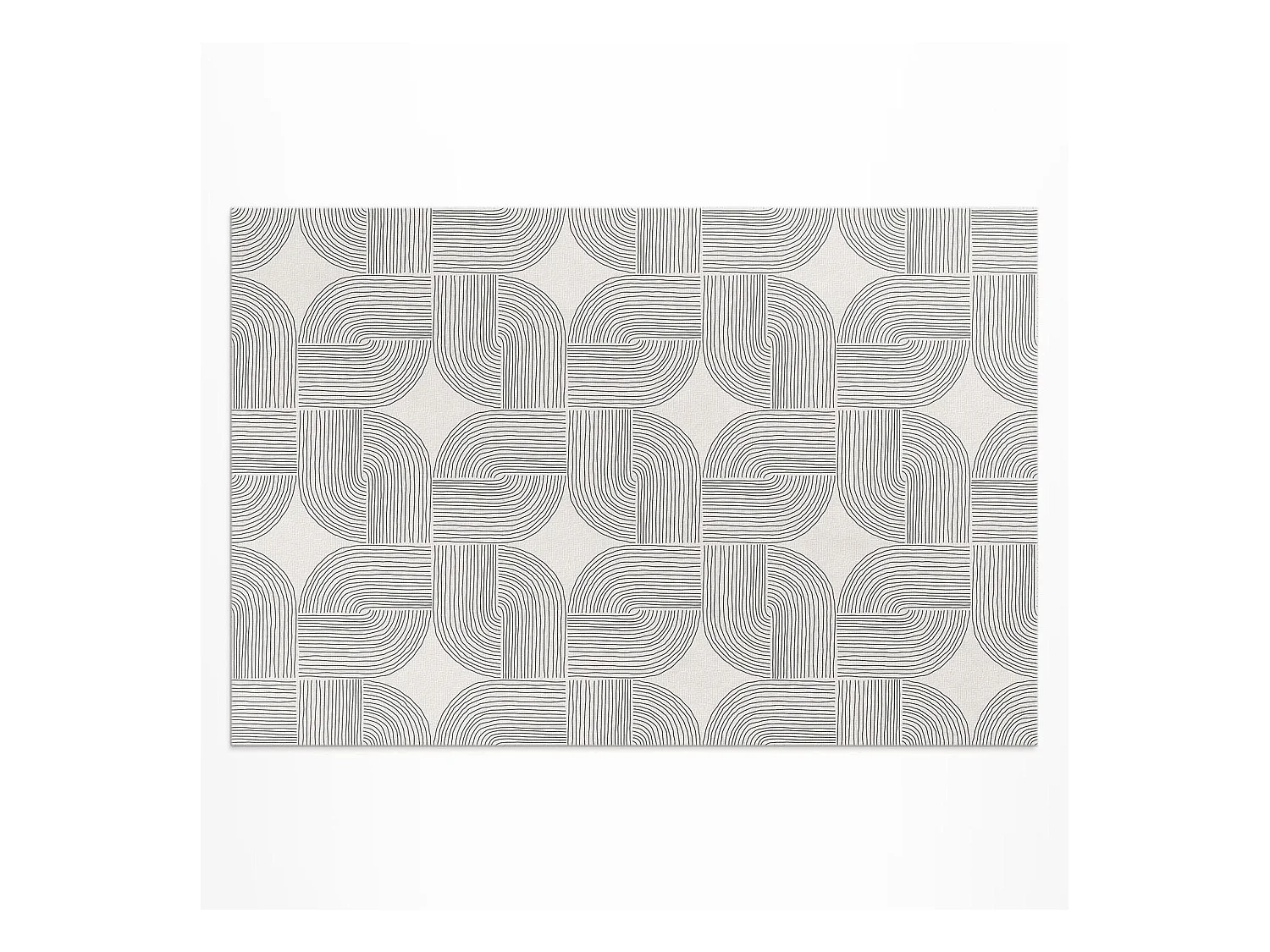 Tapis vinyle pour l'extérieur, Moquette d'extérieur Tresse linéaire - 100x150 cm