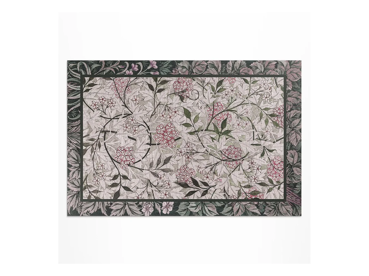 Tapis vinyle pour l'extérieur, Moquette d'extérieur Croquis de jasmin - 100x150 cm