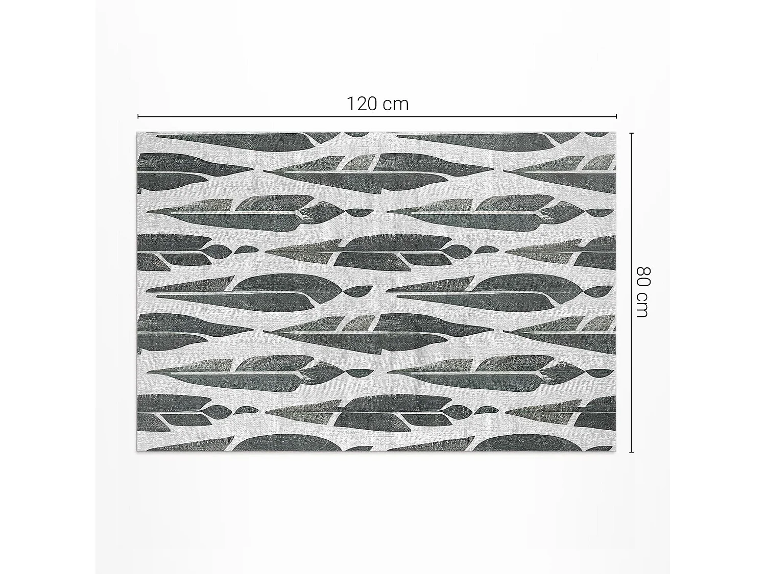 Tapis vinyle pour l'extérieur, Moquette d'extérieur Plumes peintes - 80x120 cm