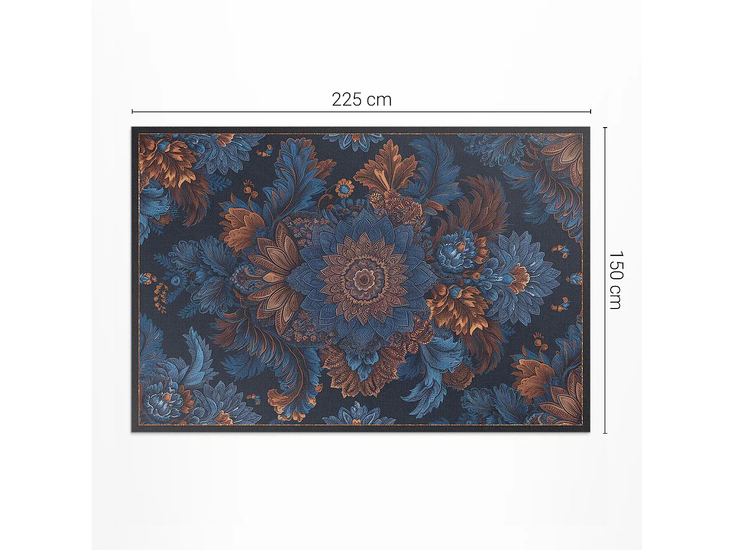 Vinylteppich für den Außenbereich, Außenteppich Blumenkomposition - 150x225 cm