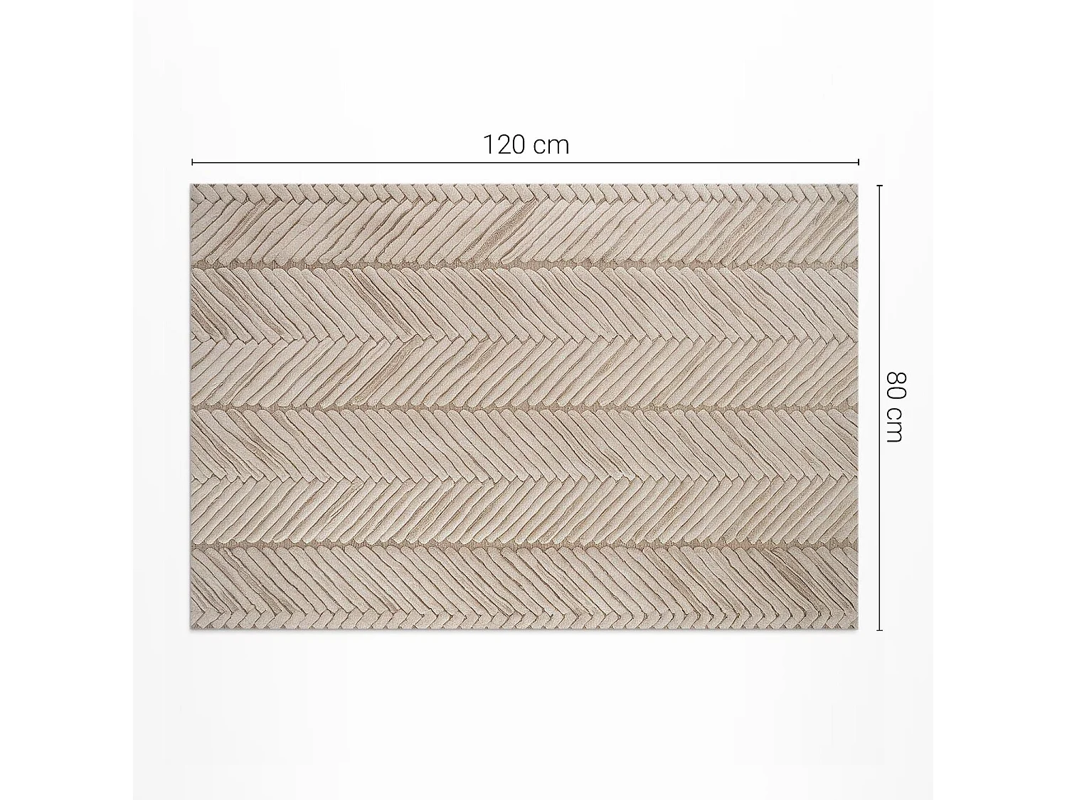 Vinylteppich für den Außenbereich, Außenteppich Indisches Flechtmuster - 80x120 cm