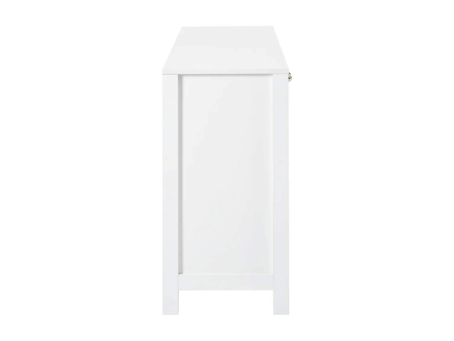 Buffet élégant blanc en rotin 4 portes SCIRQRAIN