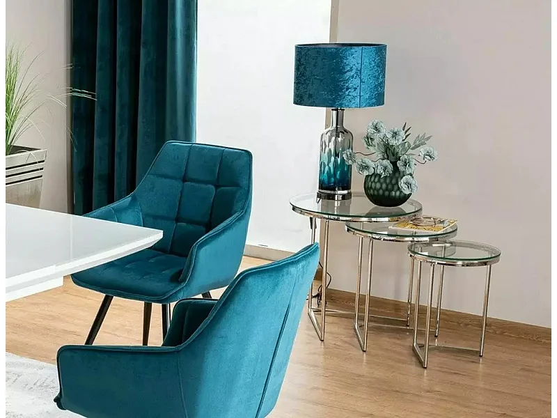 Table basse Trinity 3 pcs/transparente