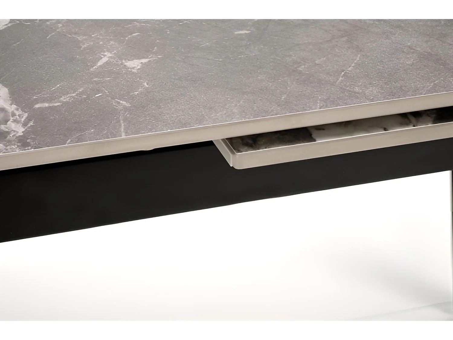 Tavolo da pranzo Felix/pietra sinterizzata/grigio