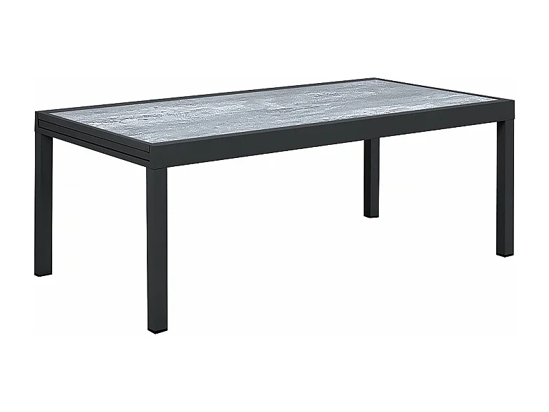 Mesa de Jardim Extensível "Lagos" em Alumínio - Cinza 200/320 x 105 x 76 cm