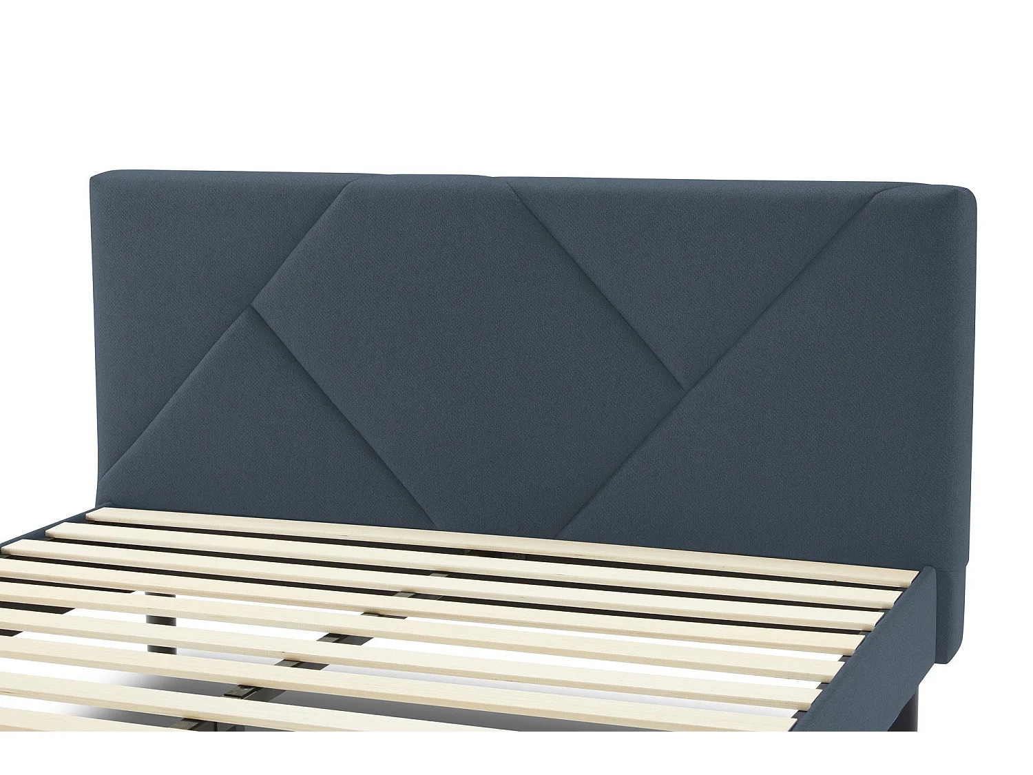Lit double Tirino, Sommier pour chambre, Literie par chambre, Support de matelas, Adapté à un matelas de 160x200 cm, Bleu