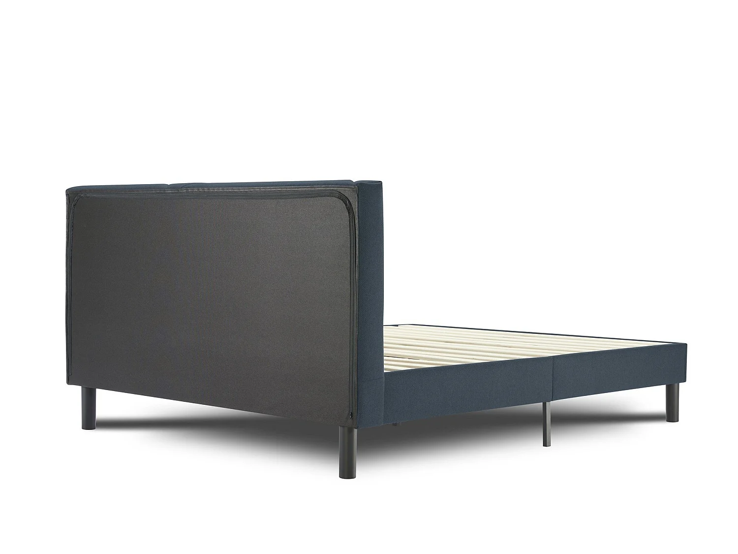 Lit demi-carré Zeffirio, Sommier pour chambre, Literie par chambre, Support de matelas, Adapté à un matelas de 120x190 cm, Bleu