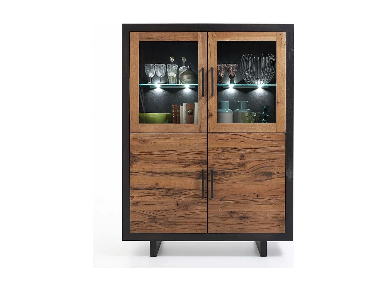 Highboard - Anthrazit Holz - GONA