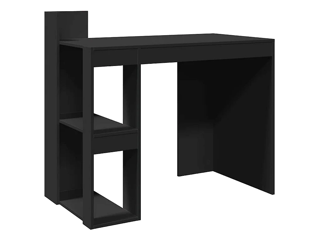 Bureau noir 103,5x56,5x94 cm bois d'ingénierie