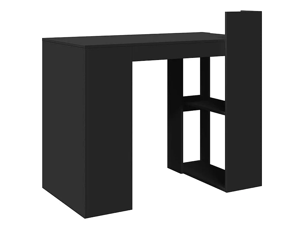 Bureau noir 103,5x56,5x94 cm bois d'ingénierie